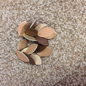 Brown dangle earrings
